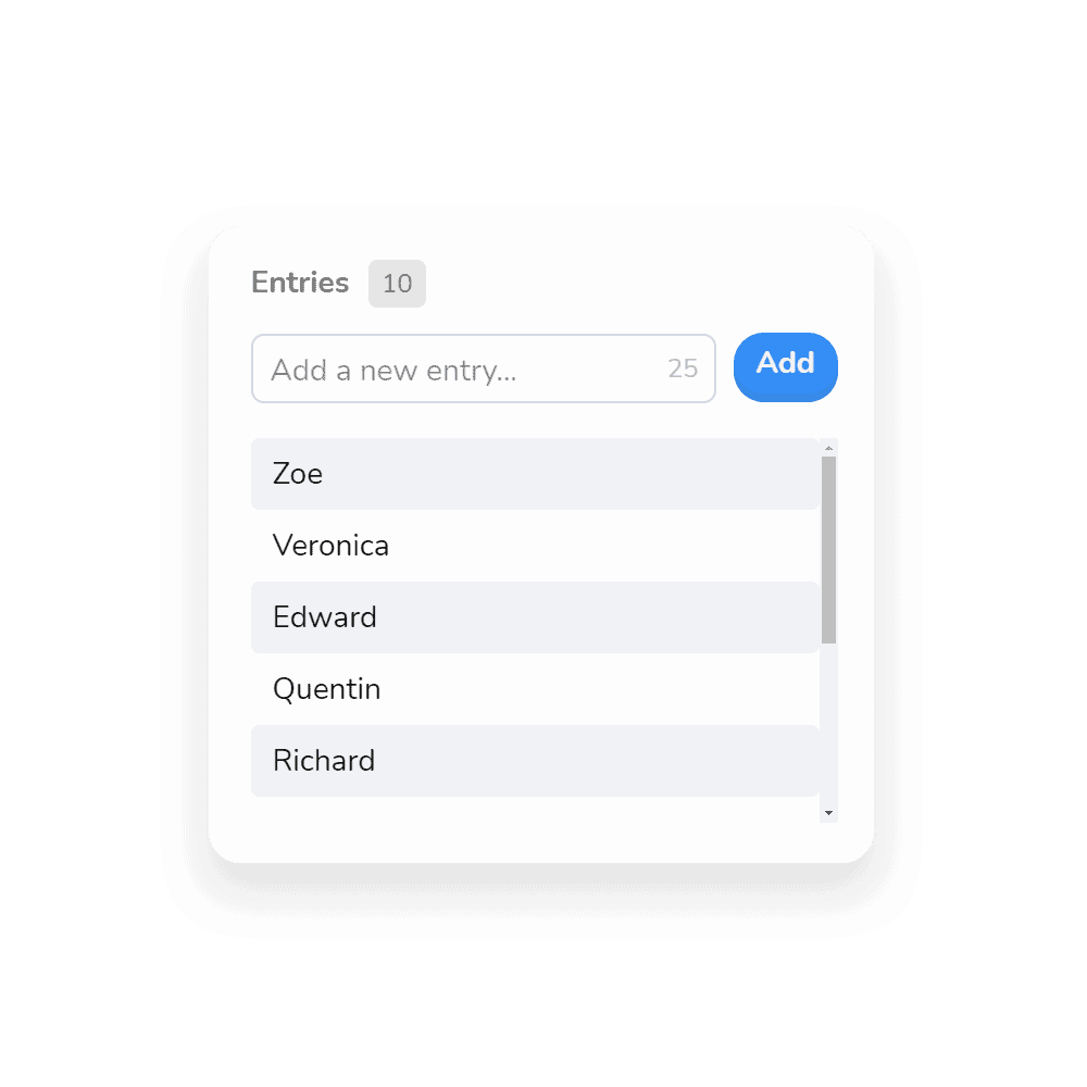 Review your list