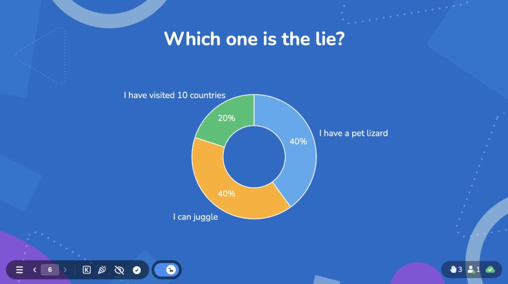 2 verdades 1 mentira xogo de formación de equipos ahaslides