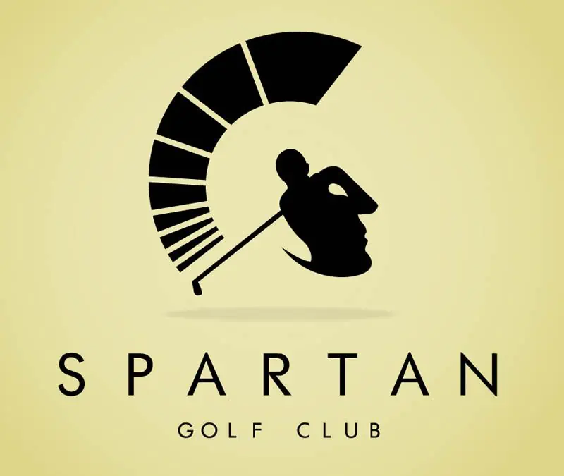 Logo foar Spartan Golf Club troch Richard Fonteneau.