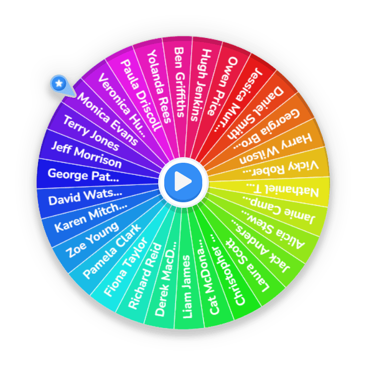 random number generator wheel with names