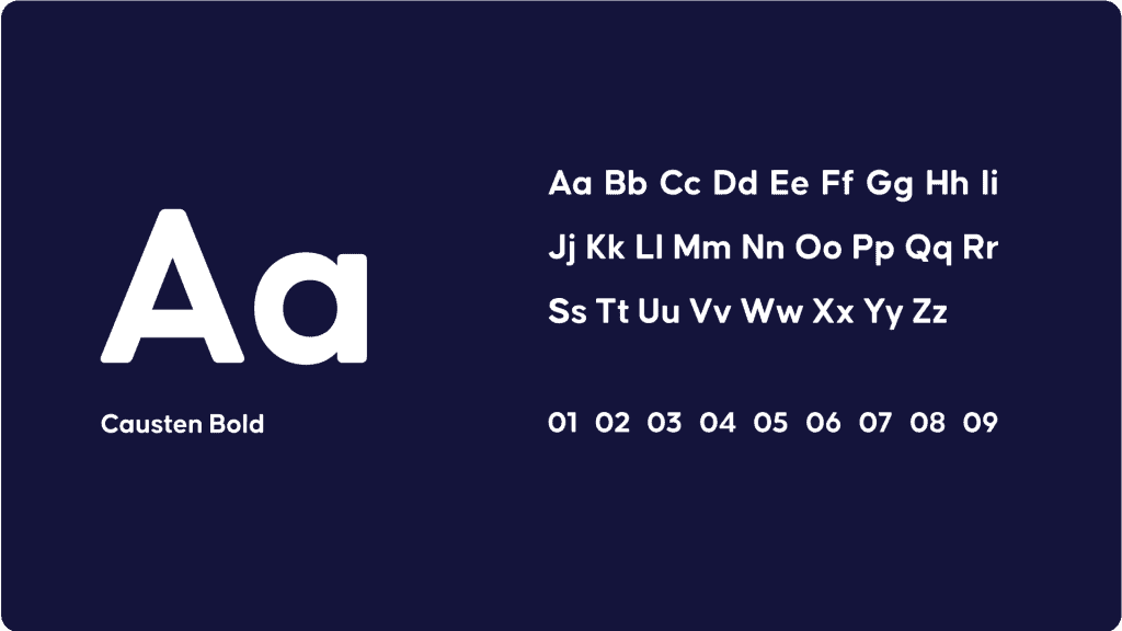 Nova tipografio de AhaSlides bazita ĉirkaŭ la tiparo Causten Bold