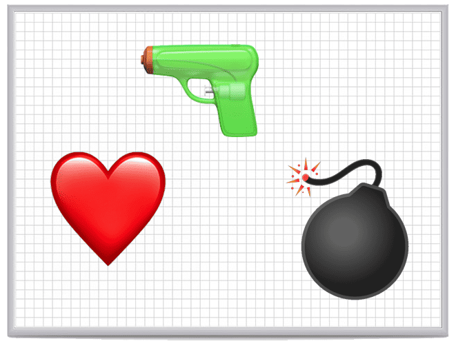 Heart, Gun, Bomb - Interactive presentation games