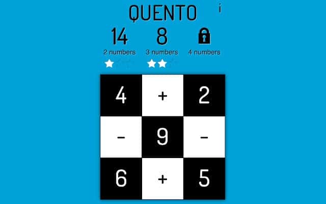 Promotional shot for Quento maths game
