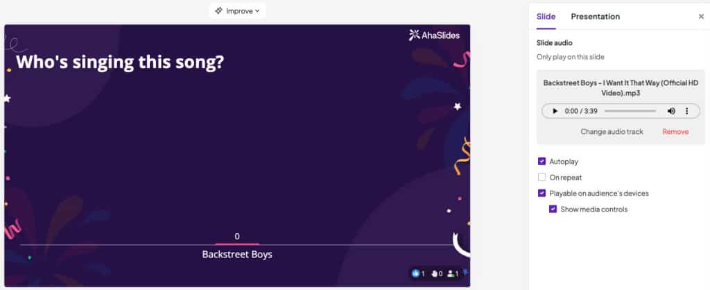 audio pub quiz ahaslides