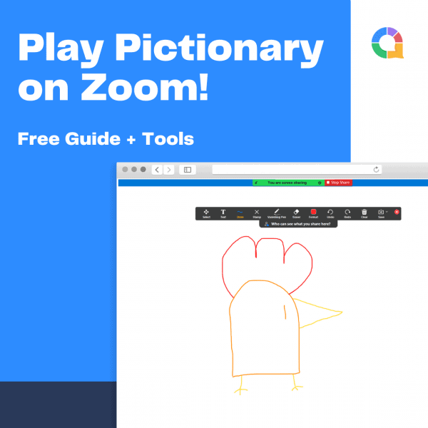 كيف تلعب Pictionary on Zoom in 2024 (دليل + أدوات مجانية!)