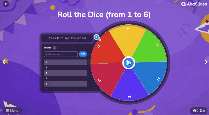 101 and out using spinner wheel as a dice replacement