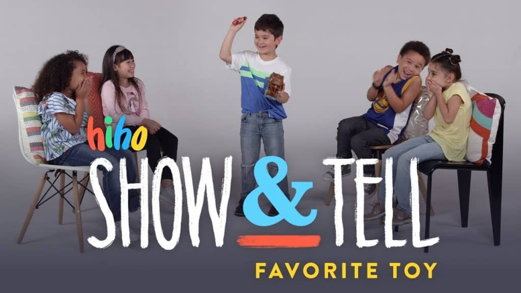 një foto e një episodi të Show and Tell nga fëmijët Hiho