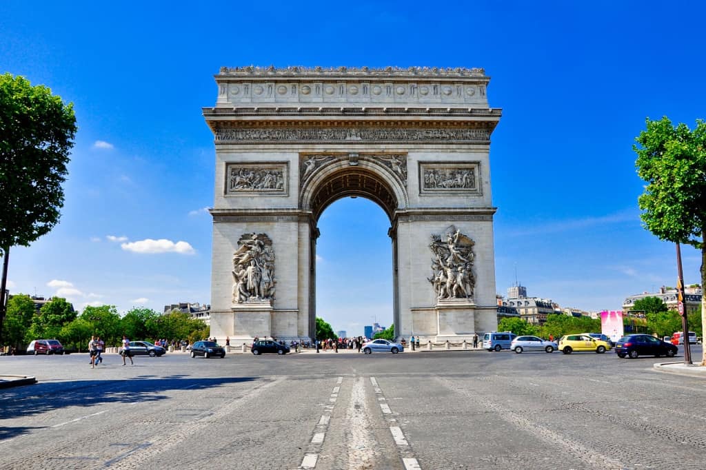 Arc de Triomphe, França - Quiz de referència mundial