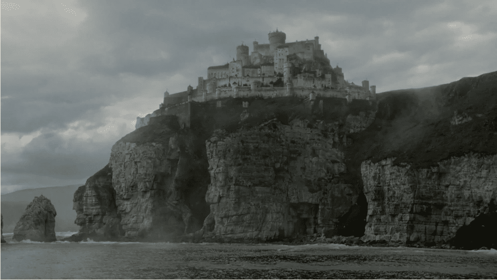 Una imagen de Casterly Rock de Game of Thrones