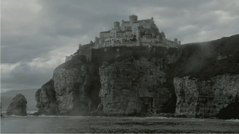 Slika Casterly Rock iz Game of Thrones