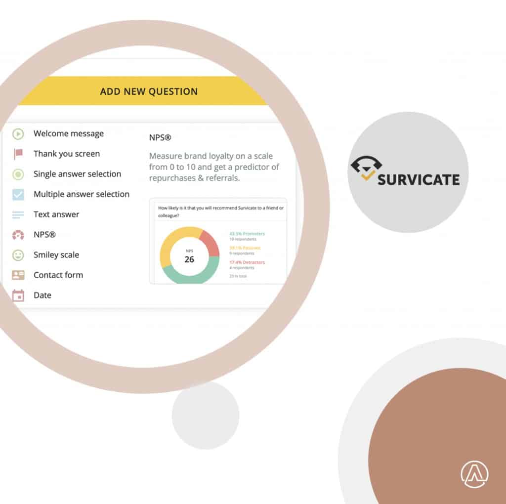 Survicate: eines d'enquesta gratuïtes