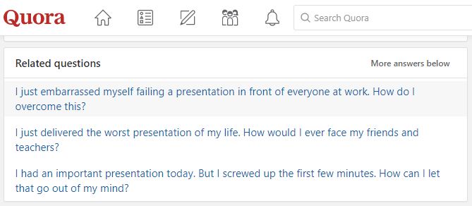 presentation experience quora