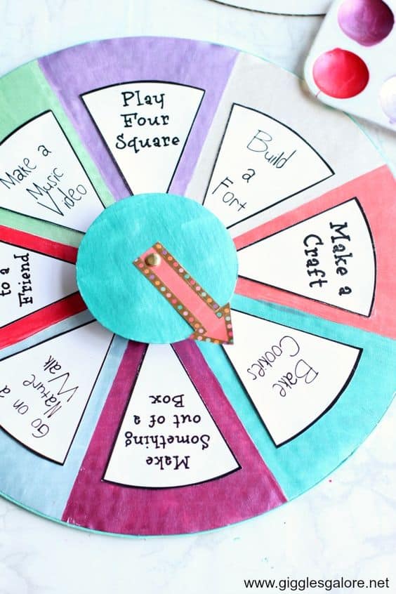 Diy Spinning Wheel Cardboard At Hayden Marr Blog
