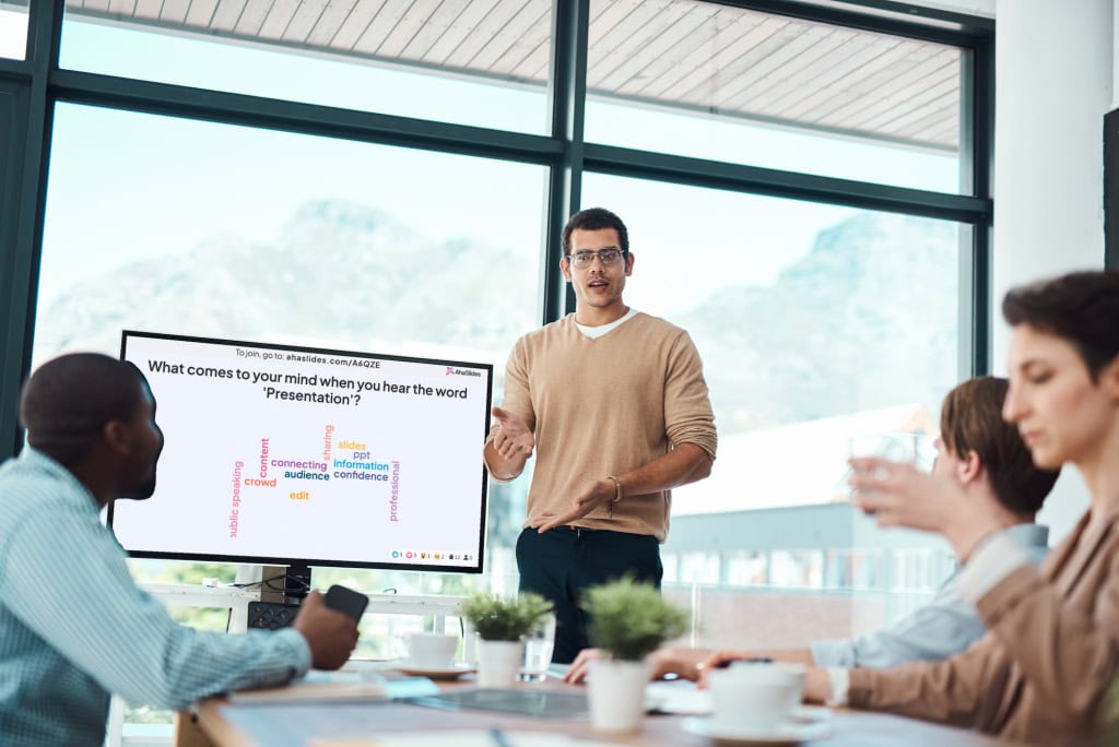 reunião da nuvem de palavras da equipe ahaslides