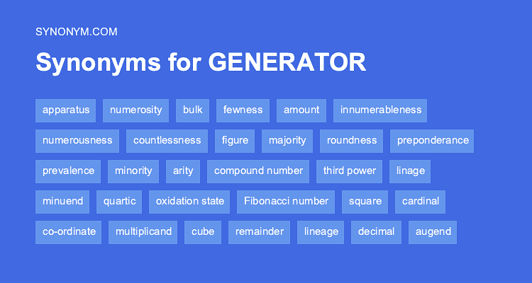 generate thesaurus