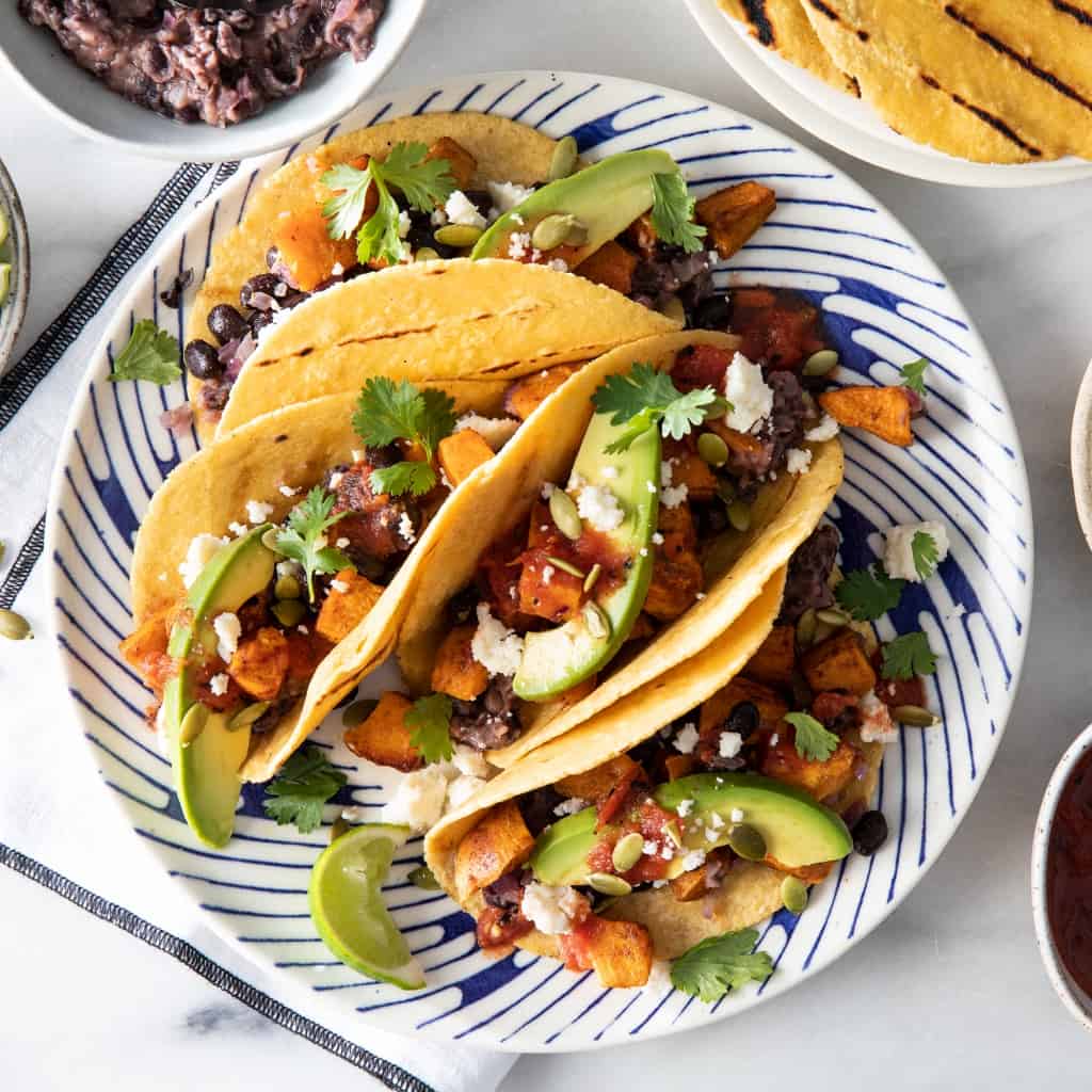 anong pwede kong tanghalian- Sweet Potato and Black Bean Tacos