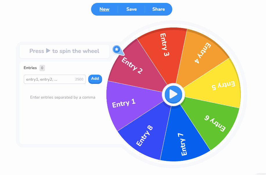 Návody AhaSlides – Spinner Wheel