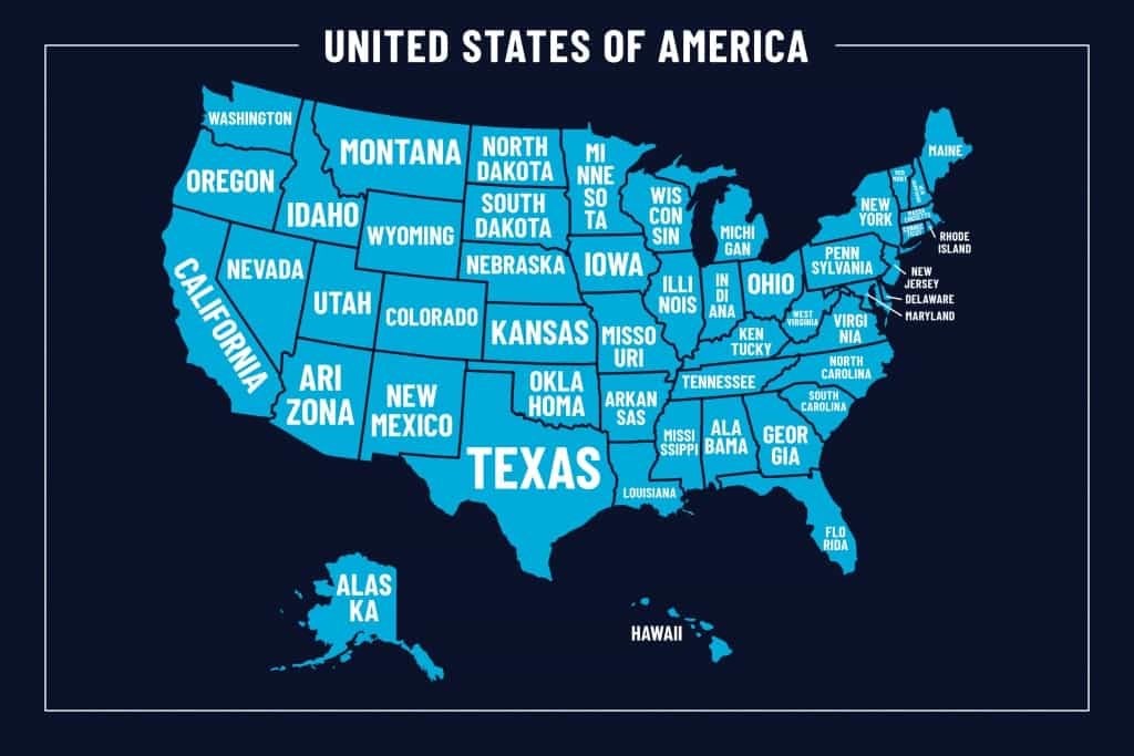 US States Quiz. Image: freepik