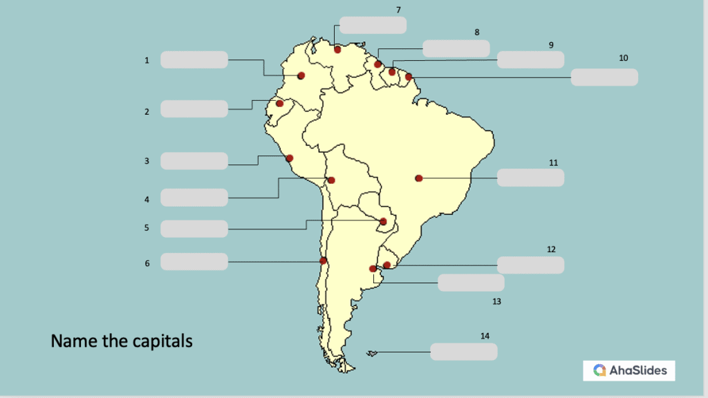 south america map test