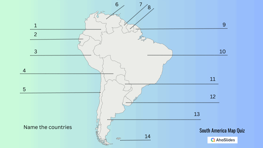 Südamerika Kartenquiz