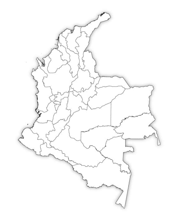 67 Colombia Blank Map 600x704