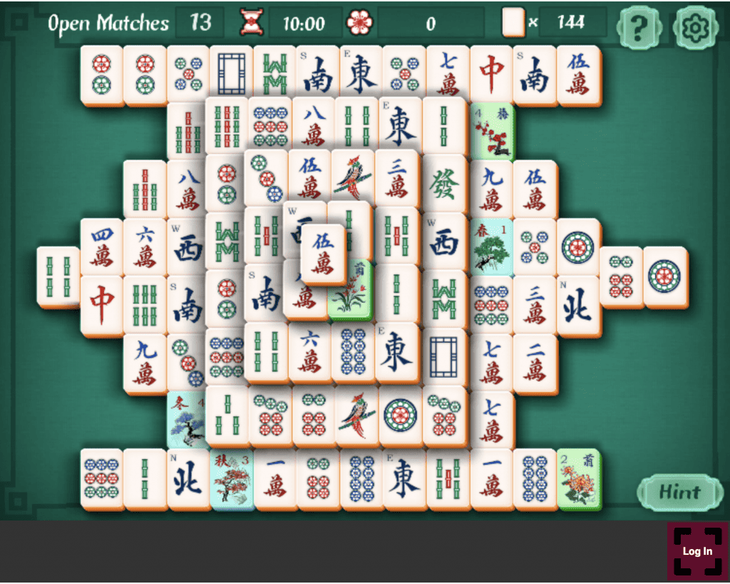 Free Mahjong. Play object tiles MahJongg solitaire game online.