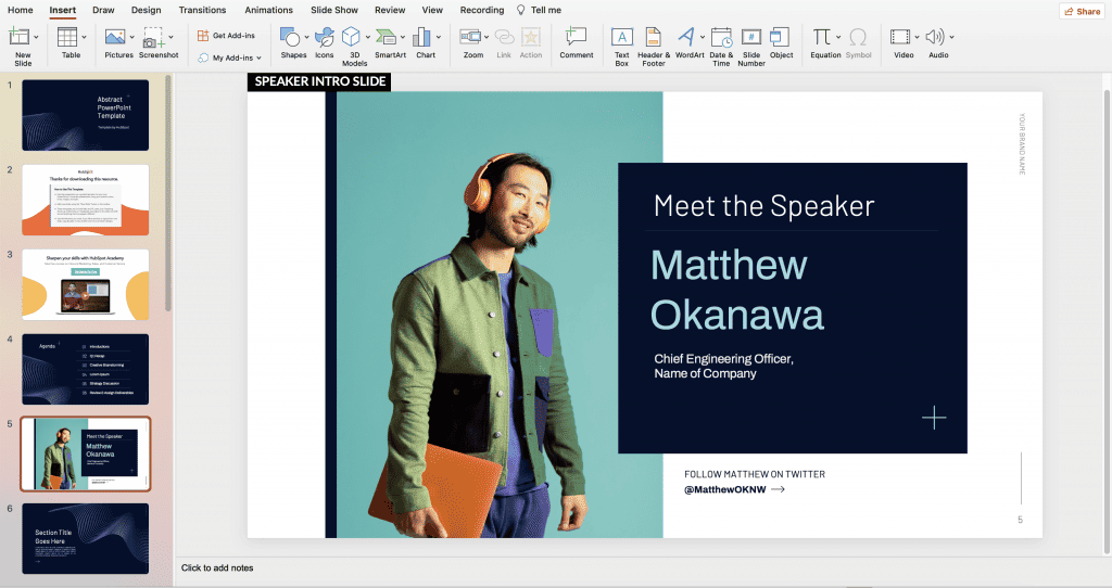 how to insert slide numbers in powerpoint presentation