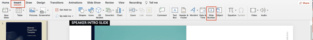 how to insert slide numbers in powerpoint presentation