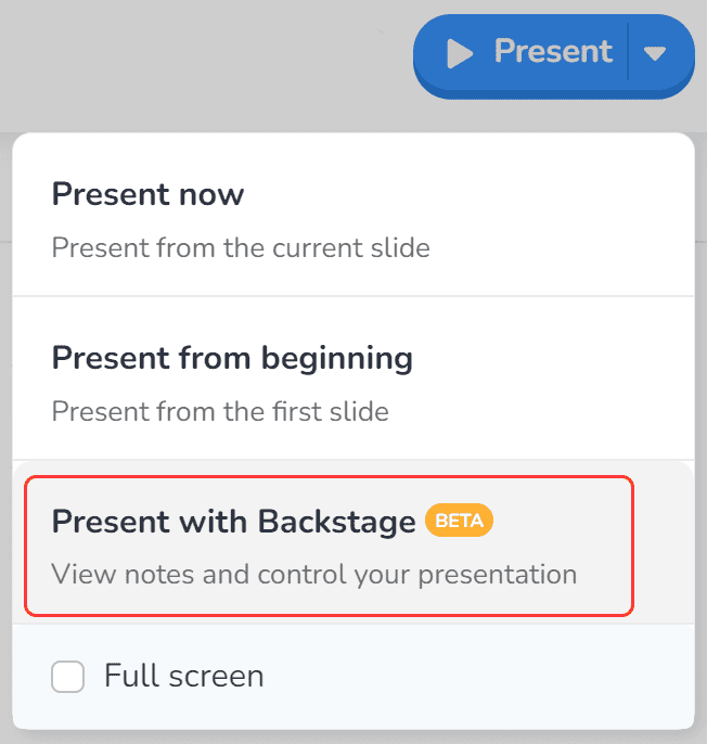 what is a presentation view