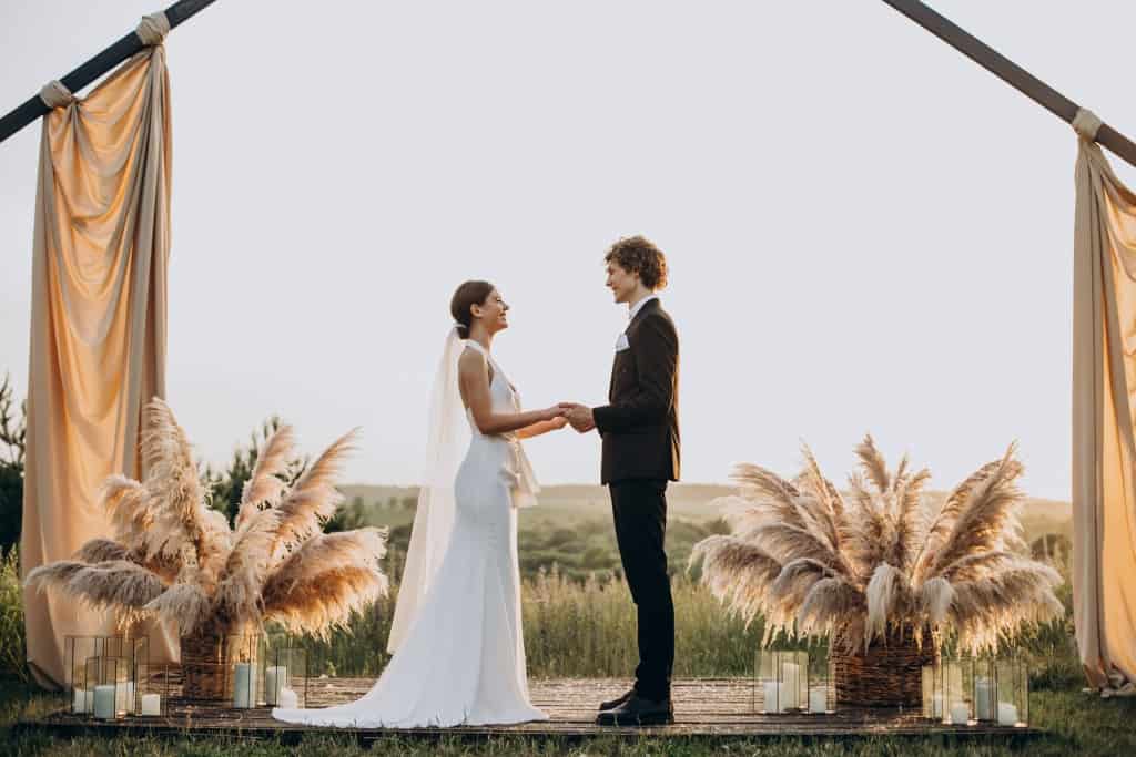 Pampas Grass para bodas low cost