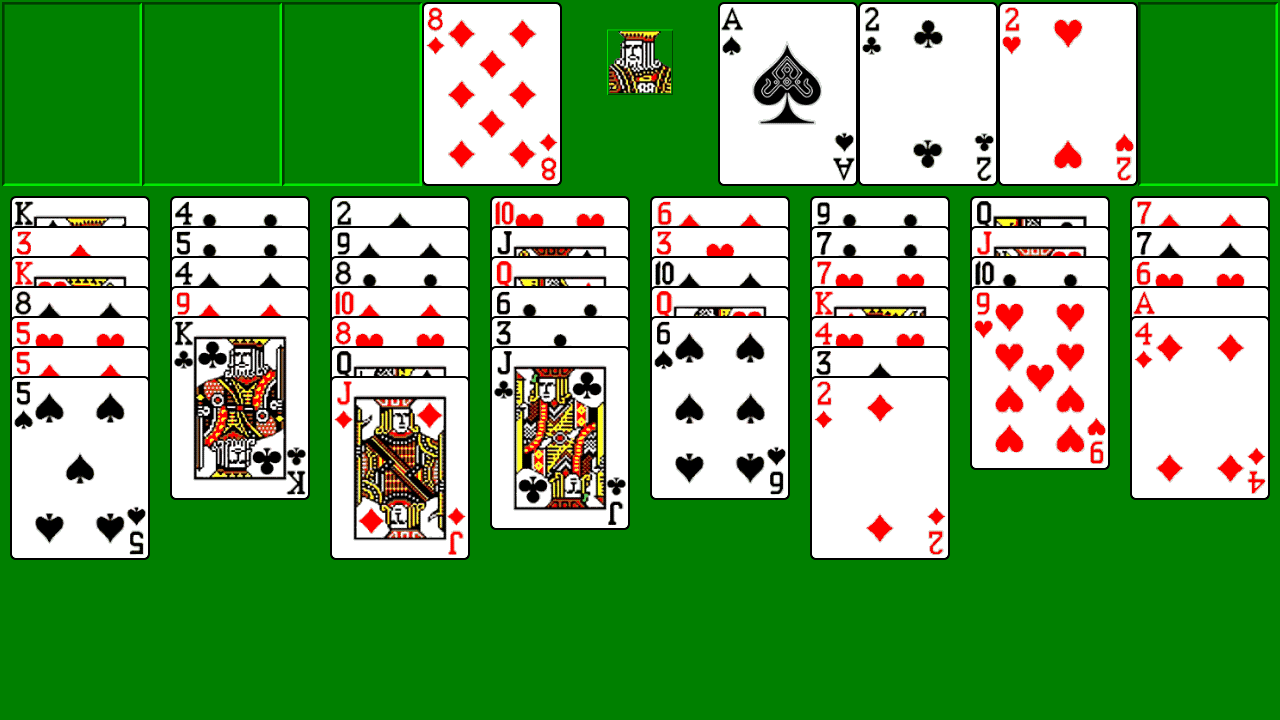 Пасьянс лестница во весь экран. FREECELL свободная ячейка. Игра Солитер. Я свободен. Пасьянс Солитер (FREECELL).