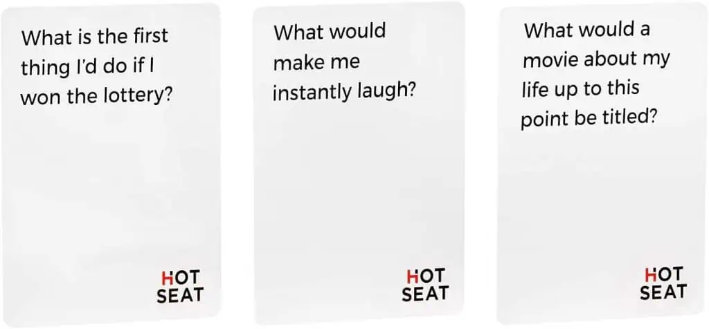 हॉट सीट - प्रश्न कार्ड गेम