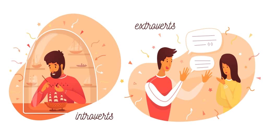 Extrovertierte vs. Introvertierte