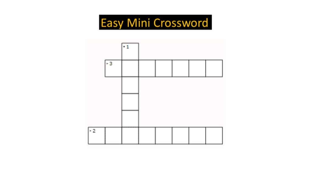 Crossword Puzzle - Memory Games for Adults