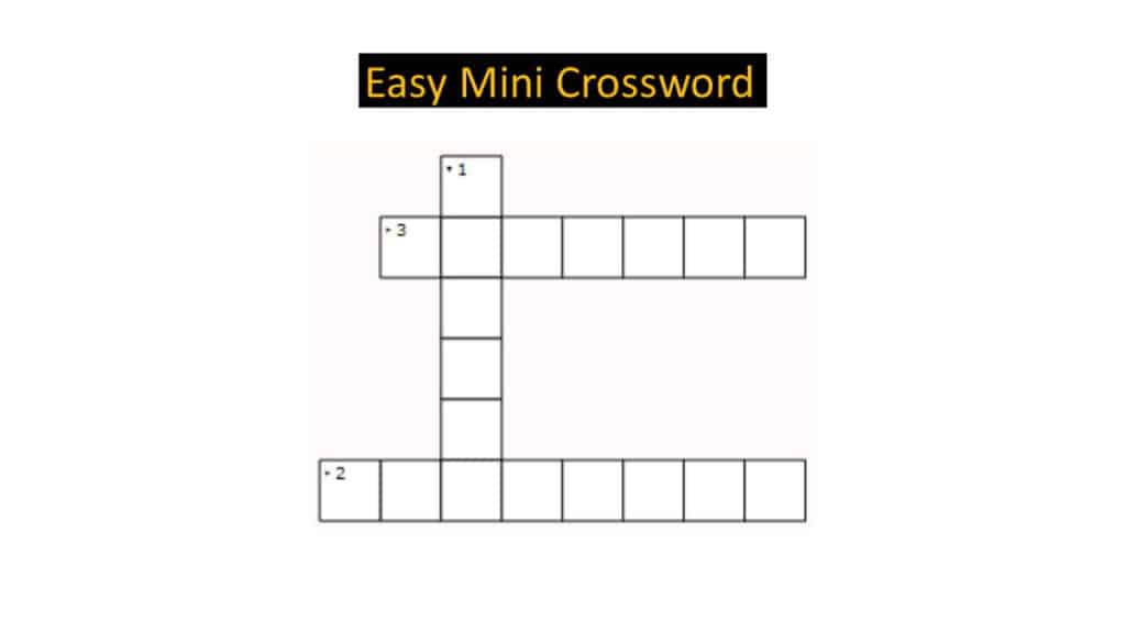 Crossword Puzzle - เกมความจำสำหรับผู้ใหญ่