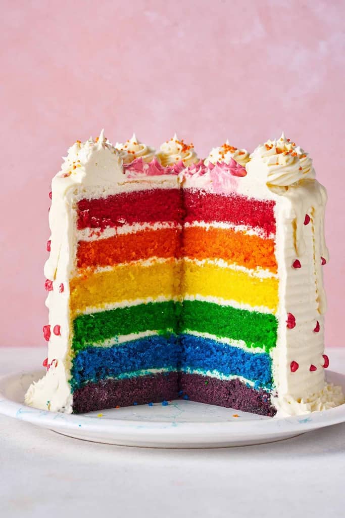 Rainbow Cake - Designs of Anniversary Cake