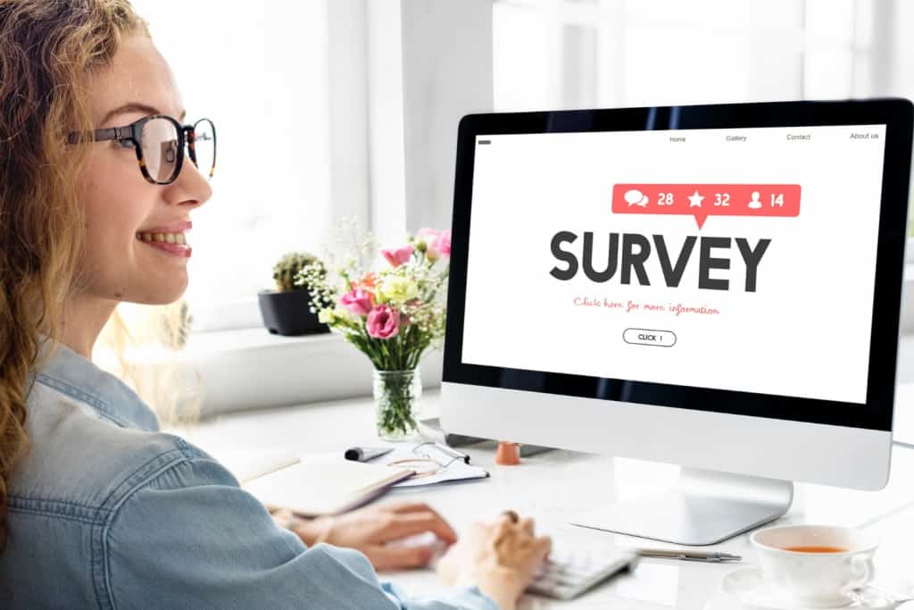 survey on screen