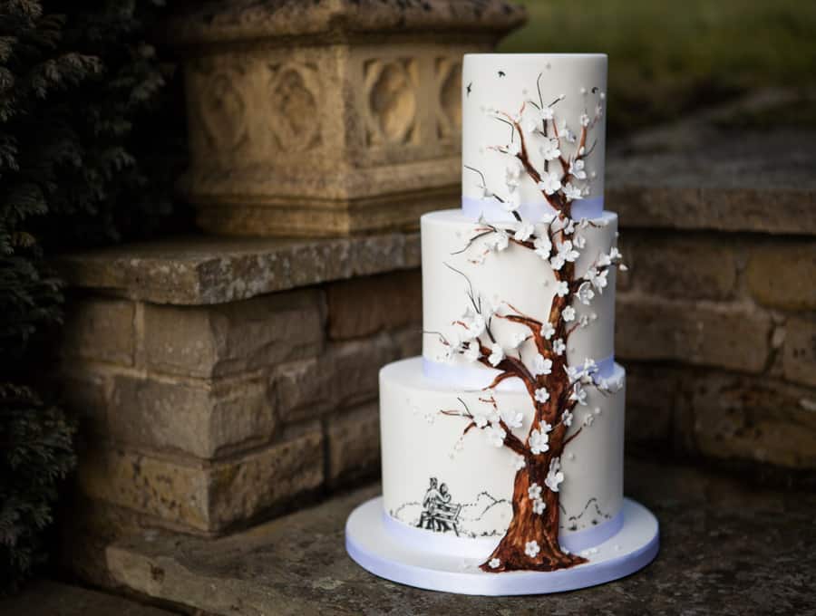 Silver Tree of Life - Designs of Anniversary Cake