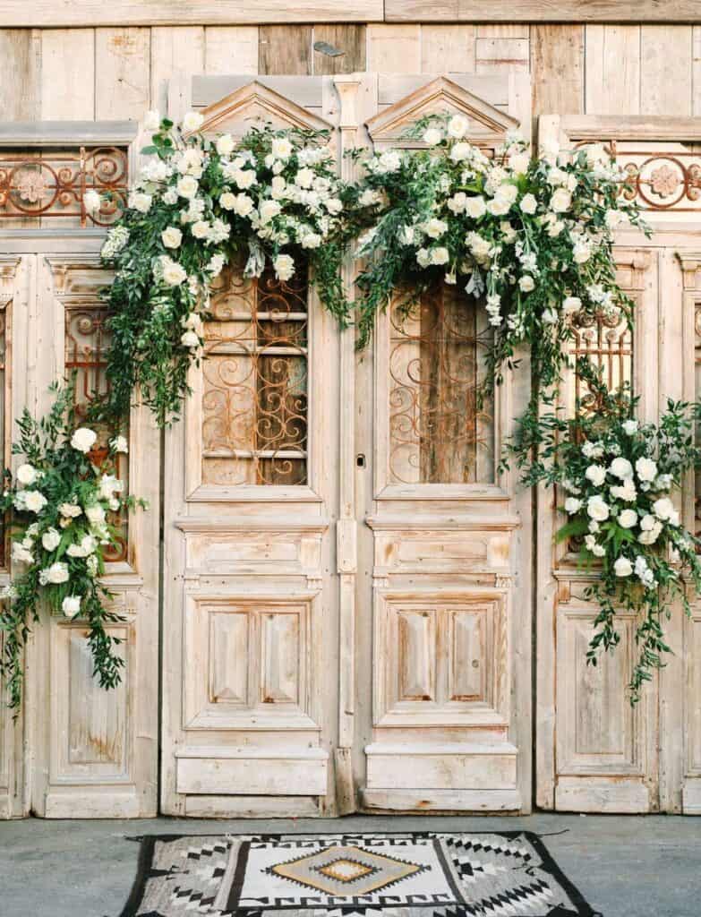 decoración del escenario de la boda en bajo presupuesto