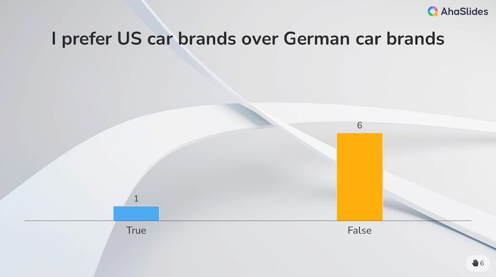 Survey question types true or false