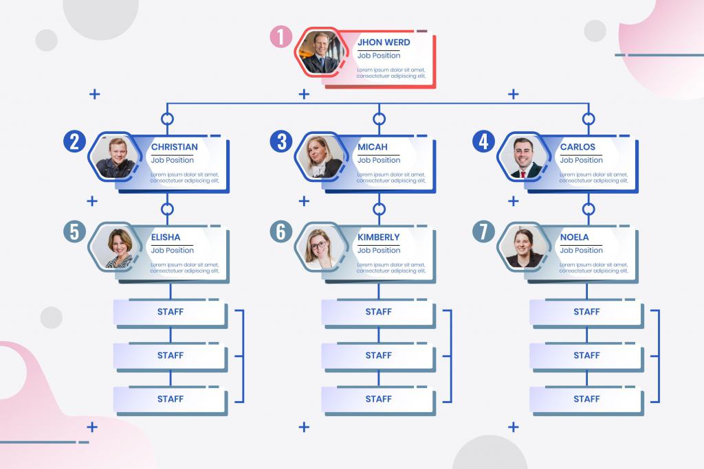 Types of organizational structures - Horizontal/Flat structure