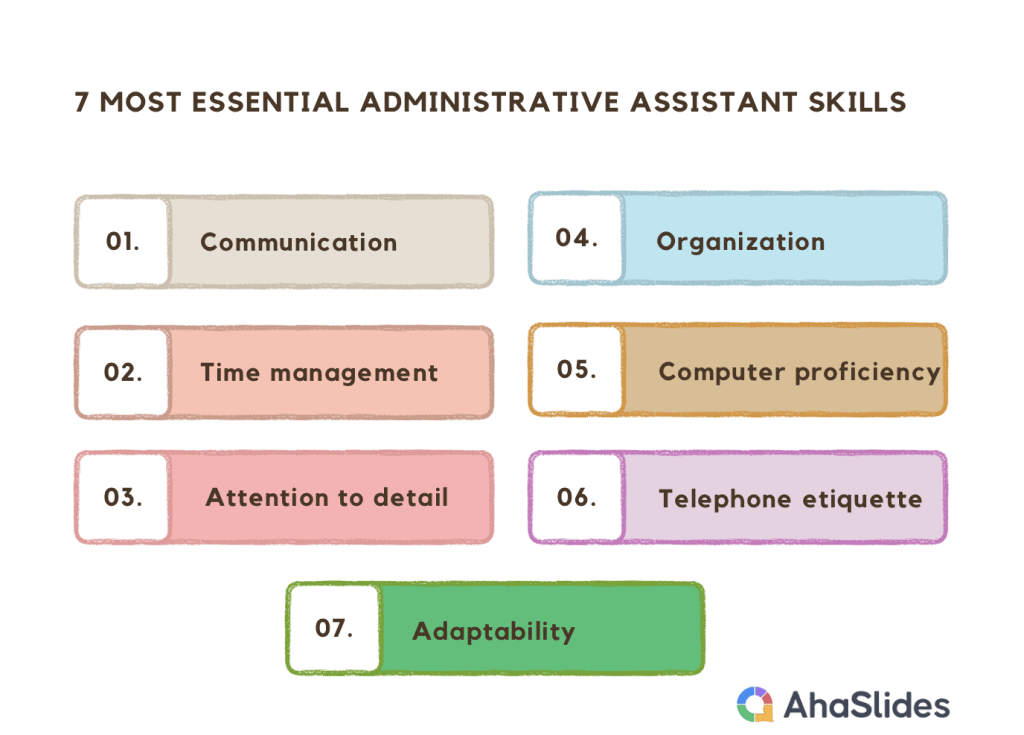 administrative assistant skills 