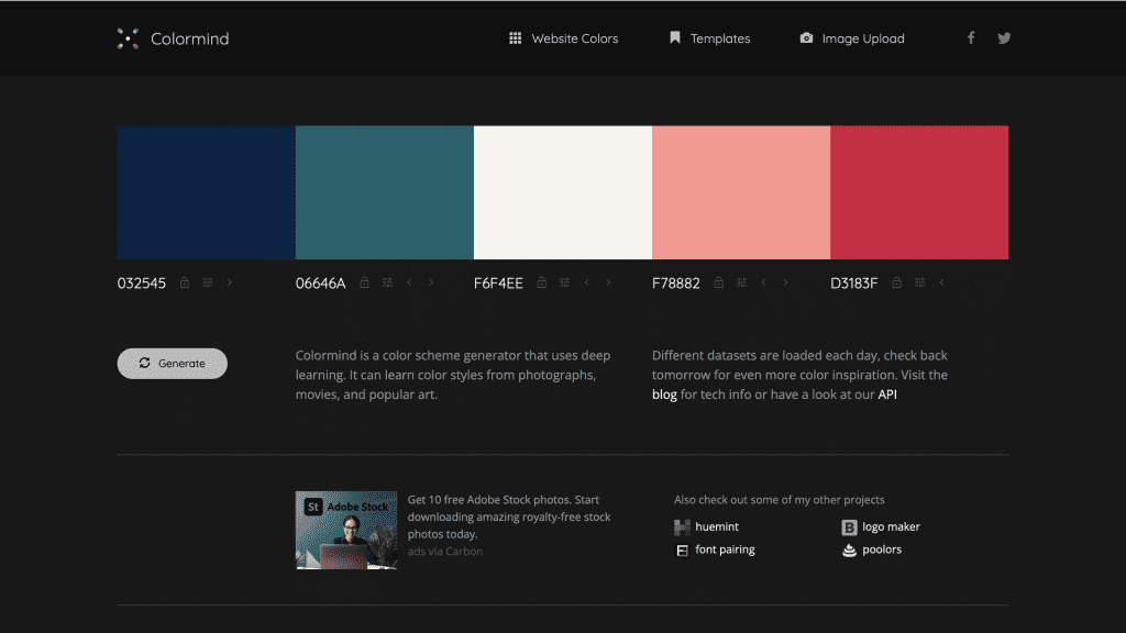 ai colour palette generator
