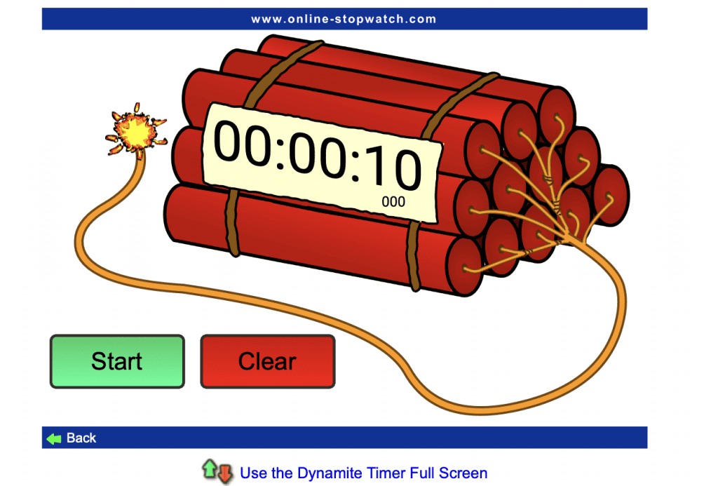 Virtual Classroom Timer (Exercise Panel)