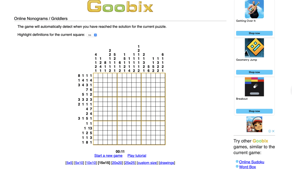 nonogram goobix