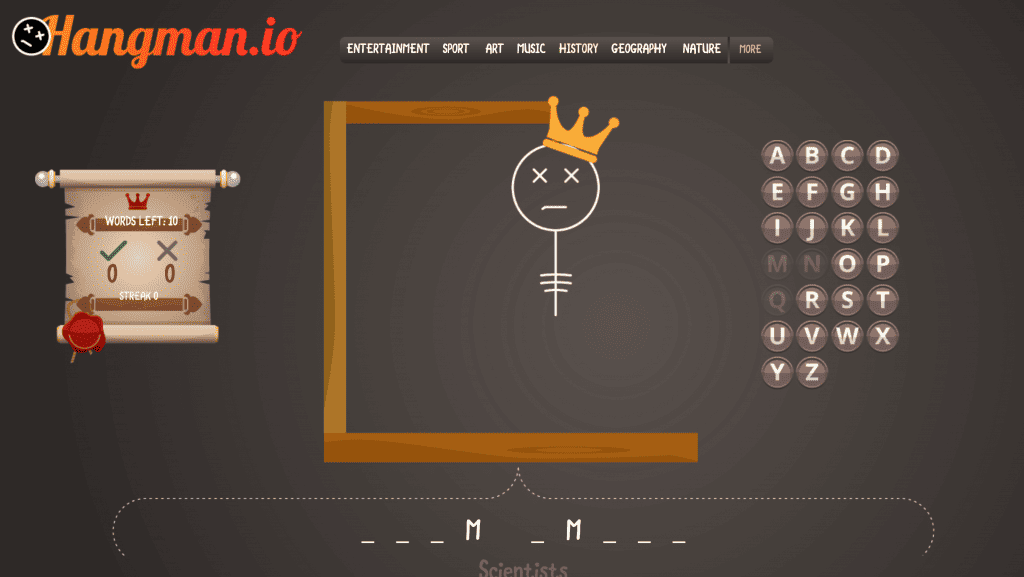 HANGMAN - Play Online for Free!