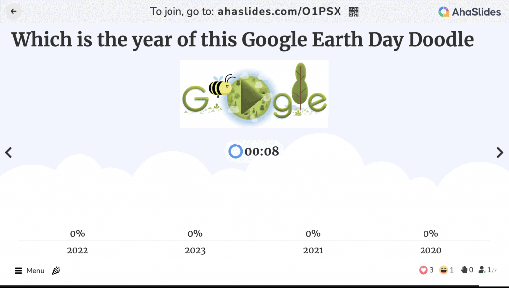 earth day quiz google game
