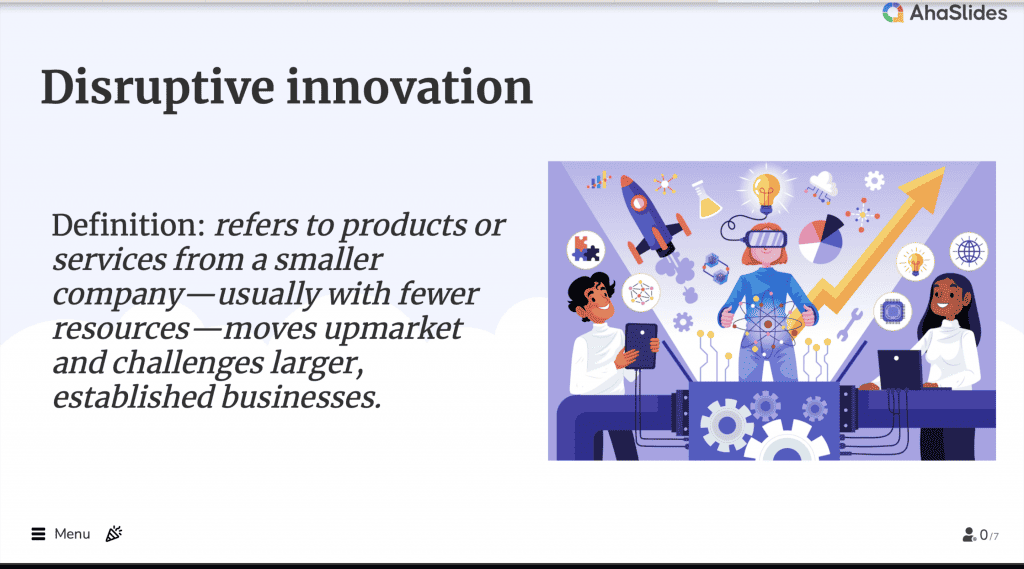 definição de inovação disruptiva