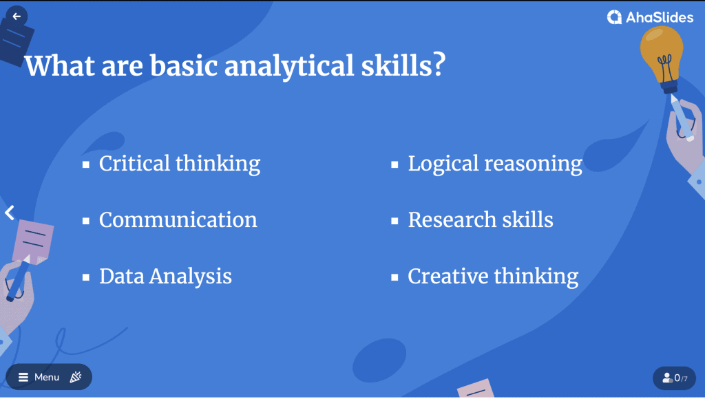 critical thinking and analytical skills
