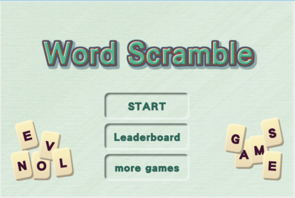 word scramble puzzle solver